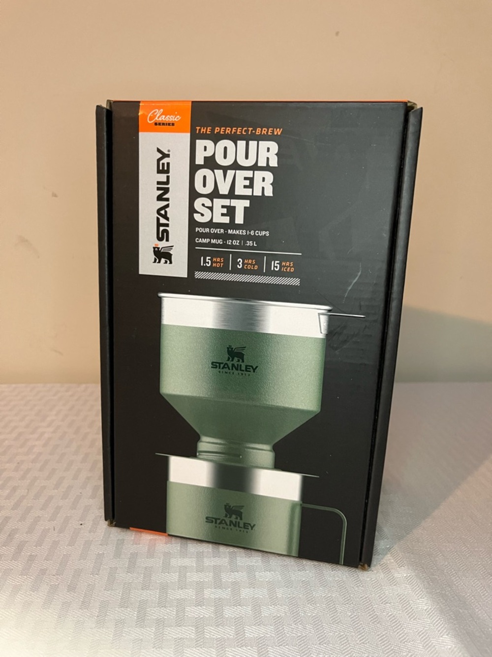 Stanley Green Pour Over Coffee Set with Black Filter Base